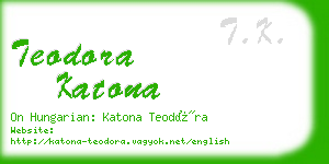 teodora katona business card